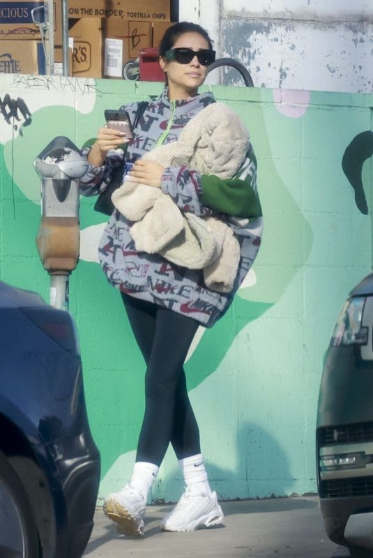 SHAY MITCHELL Out for Breakfast with Her Kids at All Time in Los Angeles 12/14/2024