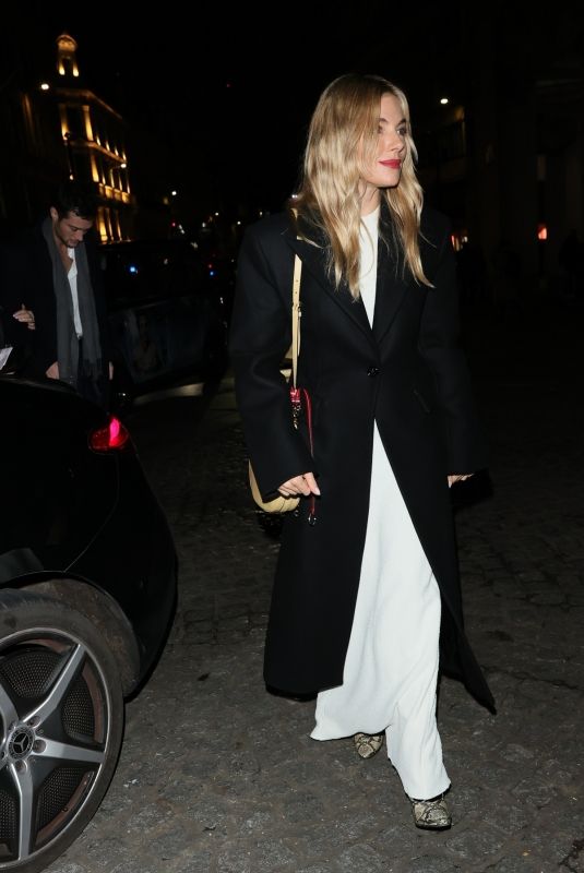 SIENNA MILLER Arrives at Candles by Candlelight Blood Cancer UK Service at St Pauls Cathedral 12/17/2024