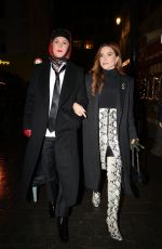 SOPHIA BUSH and ASHLYN HARRIS Out for a Romantic Dinner Date in Paris 12/14/2024