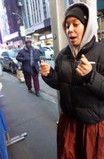 SUSAN OLIVERAS and BRYONHA MARIE Out at Times Square in New York 12/26/2024