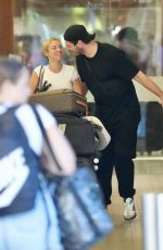 TAMMY HEMBROW and Matt Zukowski Return From Their Honeymoon in Lapland at Brisbane Airport 12/08/2024