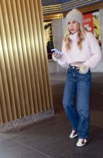 TARA LIPINSKI Leaves NBC Rockefeller Studios in New York City 12/10/2024
