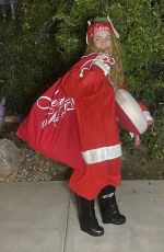 TARYN MANNING Dressed as Santa Out in Pasadena 12/26/2024
