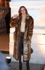 TATE MCRAE Arrives at SKIMS Flagship Grand Opening in New York 12/12/2024