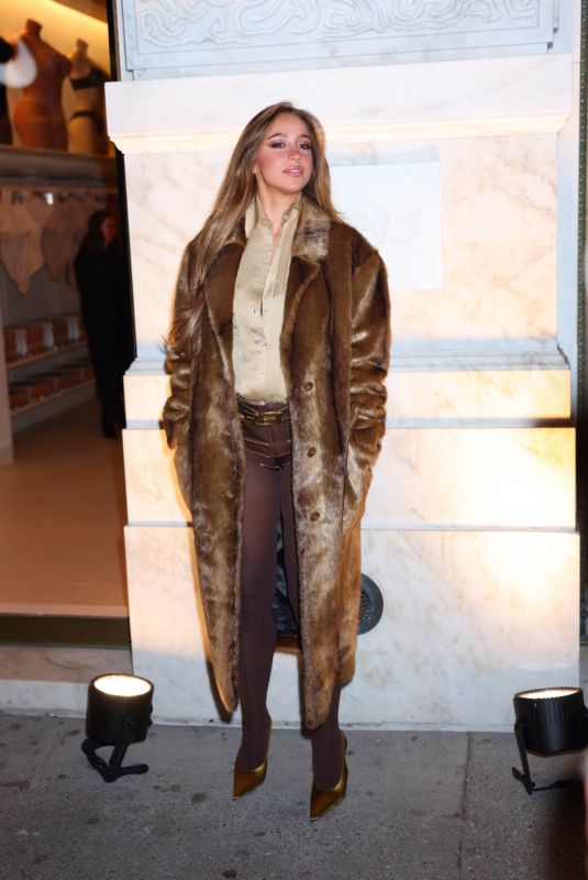 TATE MCRAE Arrives at SKIMS Flagship Grand Opening in New York 12/12/2024
