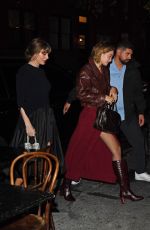 TAYLOR SWIFT and GIGI HADID Out for Dinner in New York 12/03/2024