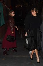 TAYLOR SWIFT and GIGI HADID Out for Dinner in New York 12/03/2024