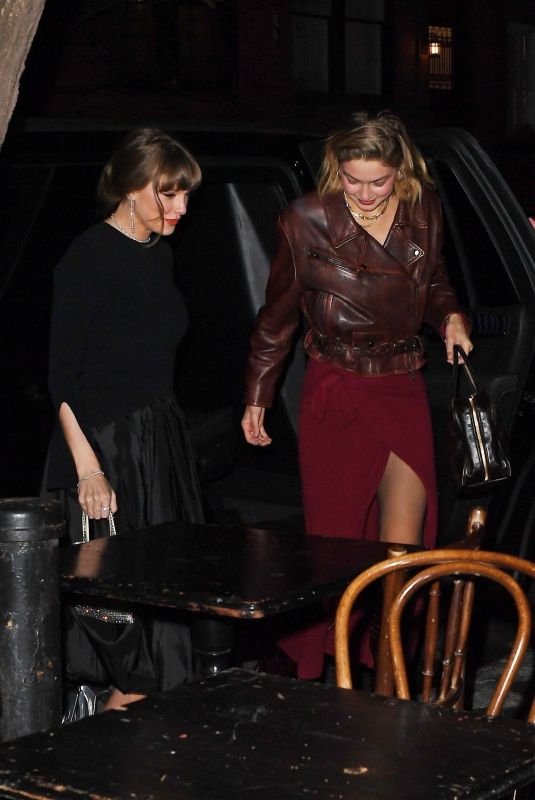 TAYLOR SWIFT and GIGI HADID Out for Dinner in New York 12/03/2024