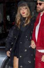TAYLOR SWIFT and Travis Kelce Arrives at Chez Margaux in New York City 12/28/2024
