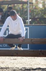 TEDDI MELENCAMP with Her Horse Trainer in Thermal 12/14/2024