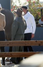 TEDDI MELENCAMP with Her Horse Trainer in Thermal 12/14/2024