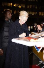 TILDA SWINTON Arrives at The Room Next Door Screening in Paris 12/16/2024