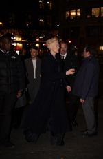 TILDA SWINTON Arrives at The Room Next Door Screening in Paris 12/16/2024