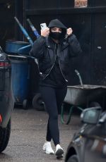TULISA CONTOSTAVLOS Taking Her Range Rover for an MOT at a Garage in Cheshire 12/12/2024