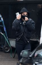 TULISA CONTOSTAVLOS Taking Her Range Rover for an MOT at a Garage in Cheshire 12/12/2024