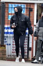 TULISA CONTOSTAVLOS Taking Her Range Rover for an MOT at a Garage in Cheshire 12/12/2024