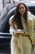 VICK HOPE Arrives at BBC Studios in London 12/16/2024