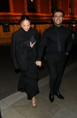 VICKY PATTISON Arrives at Vas J Morgan British Fashion Awards Afterparty in London 12/02/2024