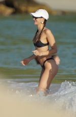 VITTORIA CERETTI and JUSTINE SKYE in Bikinis on the Beach in St. Barts 12/29/2024