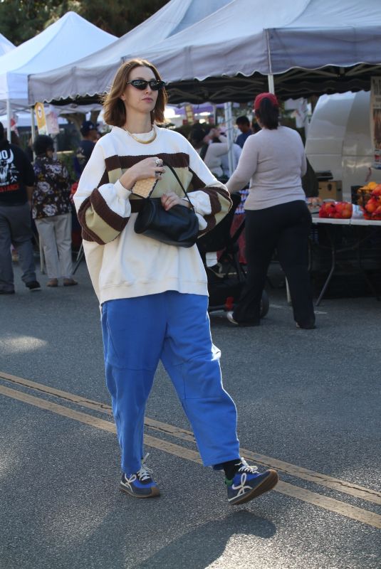 WHITNEY PORT Out Shopping at Studio City Farmers Market 12/01/2024