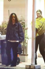 ZOE KRAVITZ Out for Dinner with a Friend Sushi Park in West Hollywood 12/10/2024