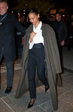ZOE SALDANA Arrives at Emilia Perez Special Screening in New York 12/03/2024