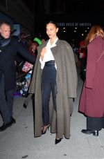 ZOE SALDANA Arrives at Emilia Perez Special Screening in New York 12/03/2024