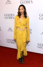 ZOE SALDANA at Golden Globes First-Time Nominee Luncheon at Maybourne Beverly Hills in Los Angeles 12/17/2024