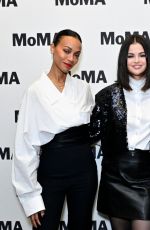 ZOE SALDANA< SELENA GOMEZ and KARLA SOFIA GASCON at MoMA