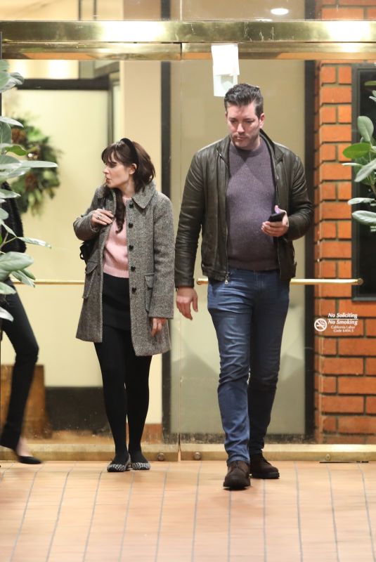 ZOOEY DESCHANEL and Jonathan Scott Out on a Double Dinner Date in Los Angeles 12/29/2024