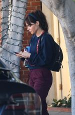 ZOOEY DESCHANEL Leaves Kate Somerville in Los Angeles 12/11/2024