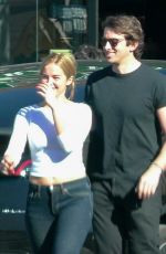 ADDISON RAE Out for Lunch with a Mystery Man in Los Angeles 01/21/2025