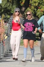 ADDISON RAE Out with Friends in Los Angeles 01/02/2025