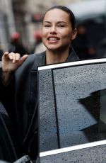 ADRIANA LIMA Out at Paris Fashion Week 01/26/2025