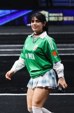 ALANA FLORES Arrives at Kings World Cup Nations 2025 Semi-finals at Kings League Arena 01/10/2025
