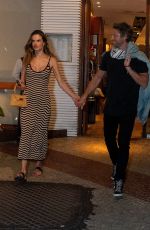 ALESSANDR AMBROSIO and Buck Palmer Leaves Seafood Restaurant in Ipanema 01/12/2025