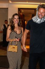 ALESSANDR AMBROSIO and Buck Palmer Leaves Seafood Restaurant in Ipanema 01/12/2025