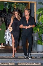ALESSANDRA AMBROSIO and Buck Palmer at Asian Restaurant in Rio de Janeiro 01/14/2025