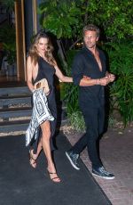 ALESSANDRA AMBROSIO and Buck Palmer at Asian Restaurant in Rio de Janeiro 01/14/2025