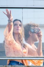 ALESSANDRA AMBROSIO and Buck Palmer Kissing at Family Lunch in Florianopolis 01/04/2025
