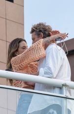 ALESSANDRA AMBROSIO and Buck Palmer Kissing at Family Lunch in Florianopolis 01/04/2025