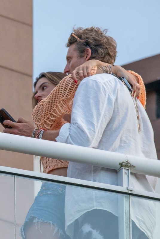 ALESSANDRA AMBROSIO and Buck Palmer Kissing at Family Lunch in Florianopolis 01/04/2025