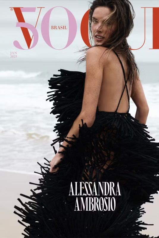 ALESSANDRA AMBROSIO for Vogue Brazil, January 2025
