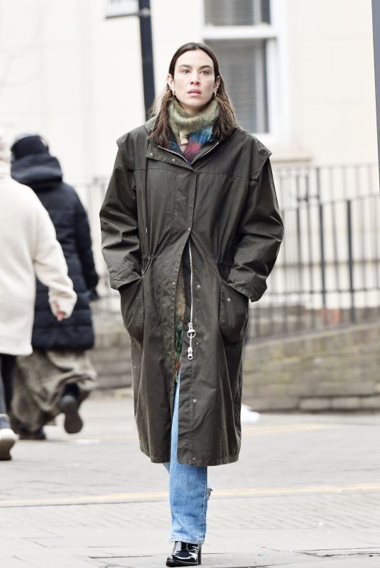 ALEXA CHUNG Out and About in London 01/23/2025