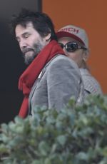 ALEXANDRA GRANT and Keanu Reeves Enjoying New Year Celebrations in Los Angeles 12/31/2024