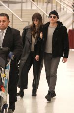 ALISON BRIE and Dave Franco Arrives at Airport in Los Angeles 01/28/2025