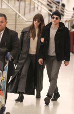 ALISON BRIE and Dave Franco Arrives at Airport in Los Angeles 01/28/2025