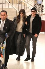 ALISON BRIE and Dave Franco Arrives at Airport in Los Angeles 01/28/2025