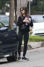 ALISON BRIE Arrives at a Gym in Los Angeles 01/03/2025