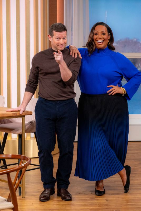 ALISON HAMMOND at This Morning TV Show in London 01/17/2025